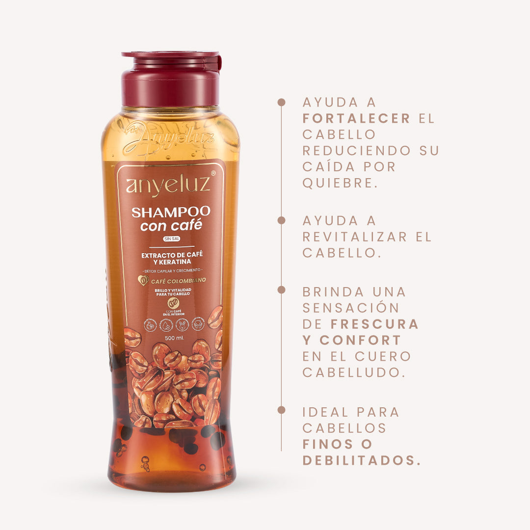 SHAMPOO CON CAFÉ ANYELUZ
