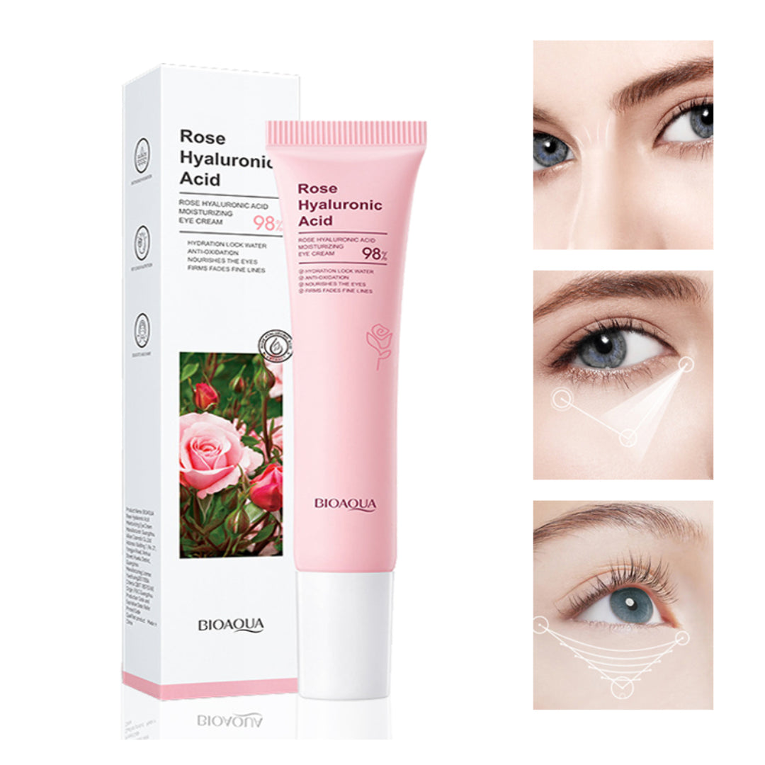 CONTORNO DE OJOS ROSAS Y ACIDO HIALURONICO BIOAQUA