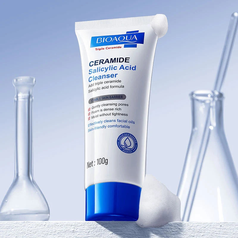 JABON FACIAL CERAMIDAS Y ACIDO SALICILICO BIOAQUA