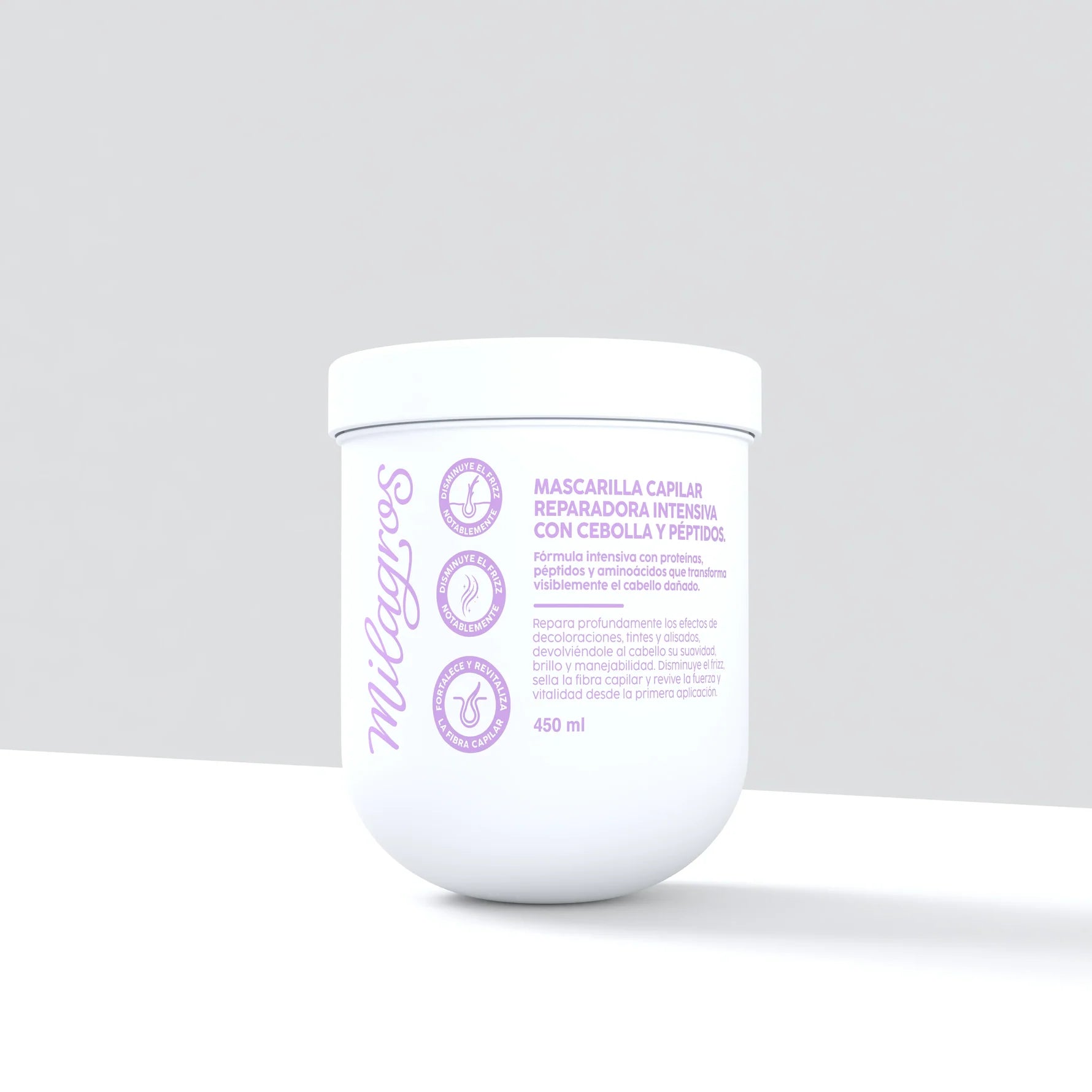 MASCARILLA CAPILAR REPARADORA INTENSIVA CON EXTRACTO DE CEBOLLA Y PEPTIDOS MILAGROS