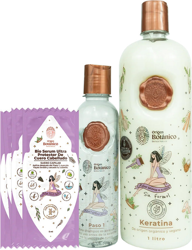 Kit de keratina evolución 1 Litro - 8 personas (grande) RITUAL BOTANICO
