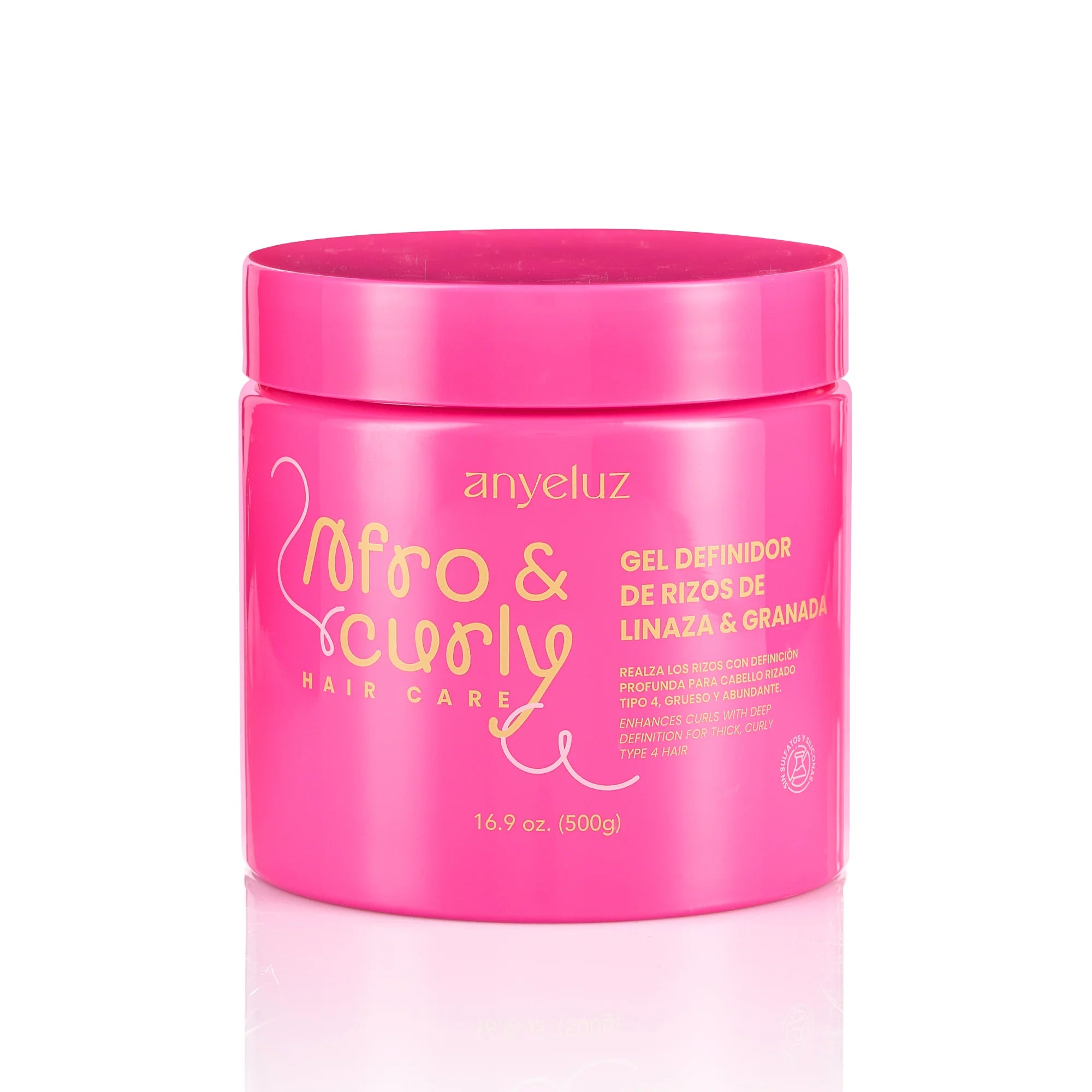 GEL DEFINIDOR DE RIZOS CON LINAZA Y GRANADA ANYELUZ