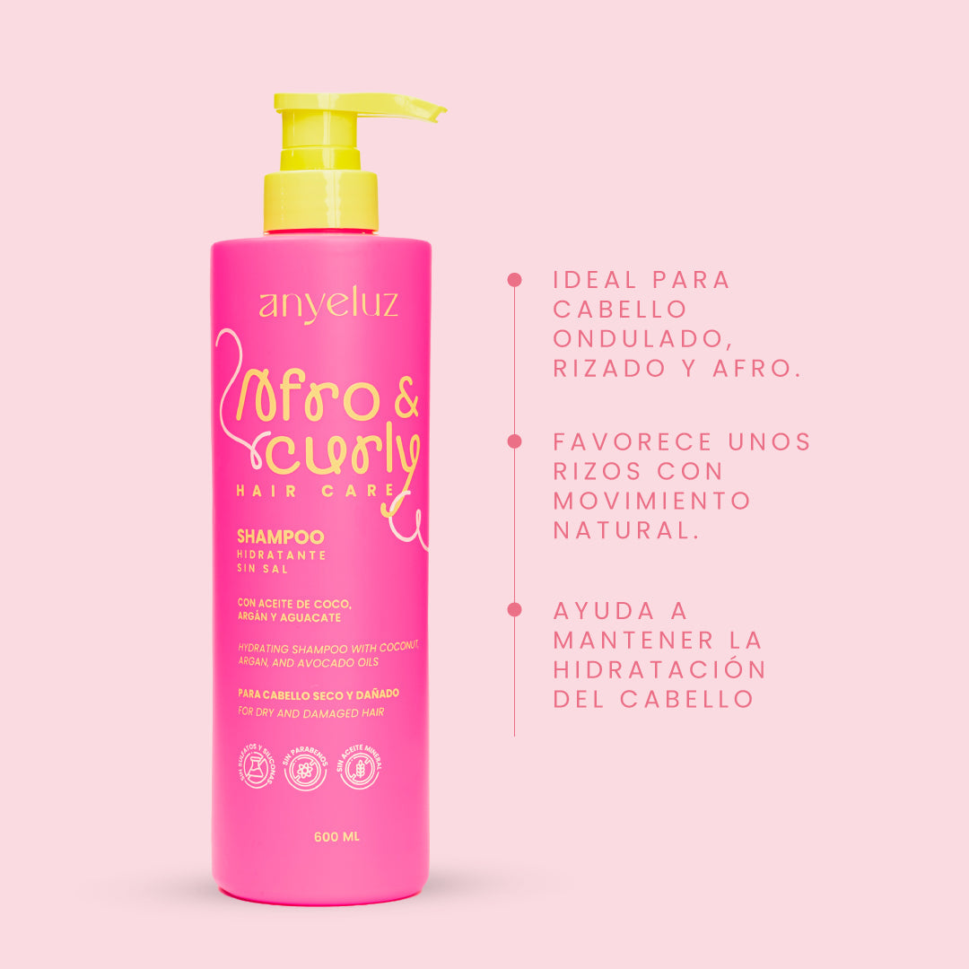 SHAMPOO HIDRATANTE AFRO & CURLY ANYELUZ