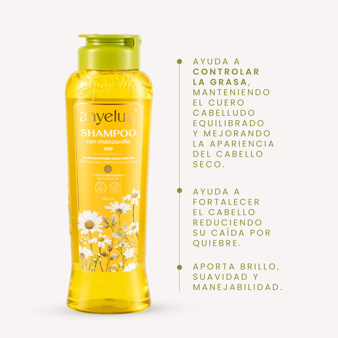 SHAMPOO CON MANZANILLA ANYELUZ