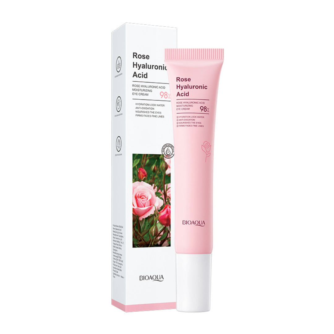 CONTORNO DE OJOS  ROSAS Y ACIDO HIALURONICO BIOAQUA