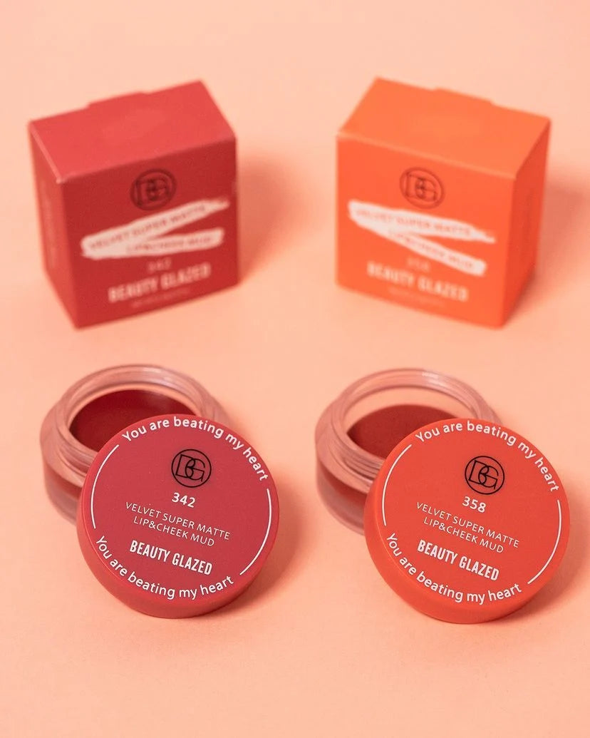 RUBOR Y LABIAL VELVET BEAUTY GLAZED TRENDY